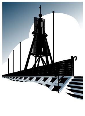 Illustration kugelbake