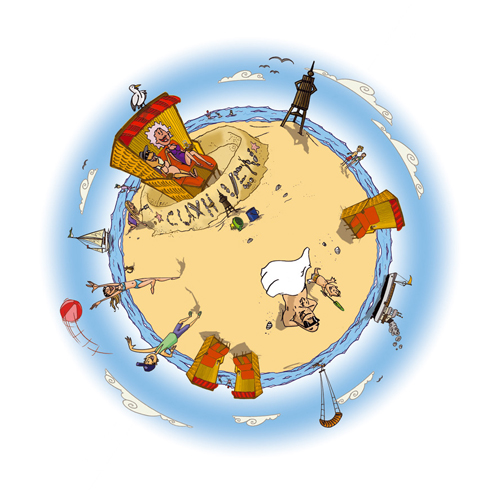Cuxhaven Moon - Cuxwelt Cuxhaven Logodesign