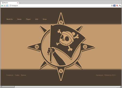 Screendesign-Montgo HTML Seite mit horizontalem Scrollen